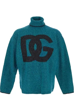 Dolce & Gabbana Stickade tröjor & koftor, Herr, M, Snygg Sweater Gxr18Tjfmn1S9001