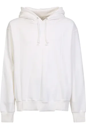 THE SALVAGES Sweatshirts & Hoodies, Herr, M, Bomull, Vit Bomull Rekonstruerad Hoodie