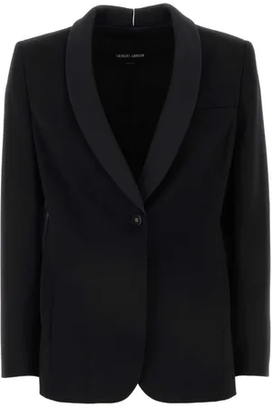 Giorgio Armani Jacka, Dam, S, Klassisk Svart Ullkavaj