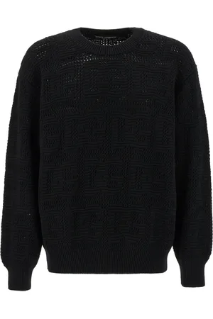 Dolce & Gabbana Stickade tröjor & koftor, Herr, M, Stiligt Stickat Sortiment