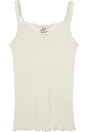 Mads Norgaard Topp, Dam, L, Bomull, Vanilla Ice Pointella Trille Top