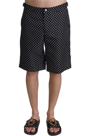 Dolce & Gabbana Badkläder, Herr, S, Polyester, Polka Dot Elegance Swim Trunks