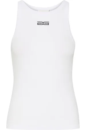 Gestuz Topp, Dam, M, Bomull, Logo Ärmlös topp Bright