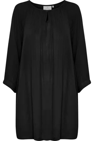 Kaffe Blusar & Skjortor , Dam, XS, Amber Tunic Top Svart Viskos