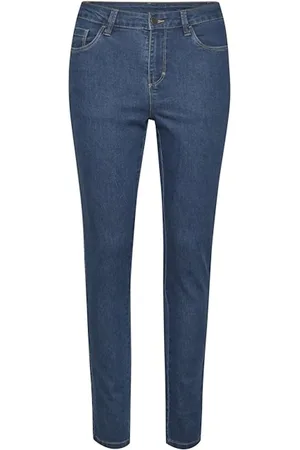 Kaffe Jeans, Dam, M, Denim, Slim Fit Jeans i Medium Washed Denim