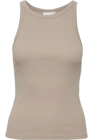 Gestuz Topp, Dam, XS, Bomull, Räfflad Slim Fit Top
