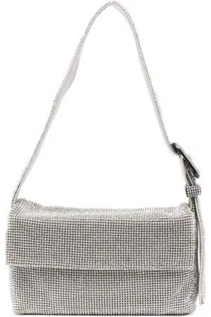 BENEDETTA BRUZZICHES Väska, Dam, ONE Size, Kristall Silver Mesh Axelväska