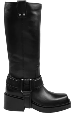 vic matiè Skor, Dam, 37 EU, Läder, Svarta Läder Ankelboots Fyrkantig Tå