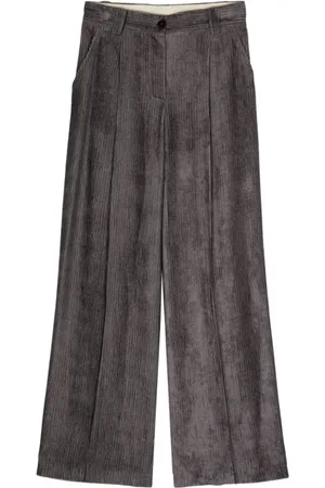ALYSI Byxor, Dam, M, Lila Corduroy Straight Leg Byxor