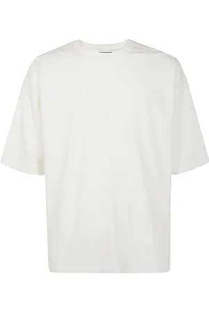 THOM KROM Topp, Herr, S, Bomull, Kräm Worked T-Shirt