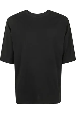 THOM KROM Topp, Herr, S, Bomull, Svart Worked T-shirt