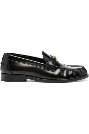 VERSACE Skor, Dam, 38 EU, Svarta Moccasins för Kvinnor