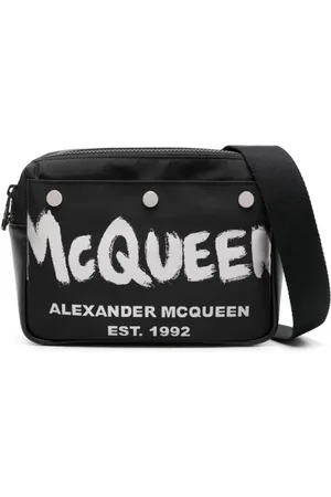 Alexander McQueen Väska, Herr, ONE Size, Polyester, Svart Axelväska för Män