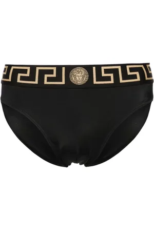 VERSACE Badkläder, Herr, XL, Läder, Svart badkläder Aw24