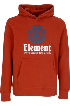 Element Sweatshirts & Hoodies, Herr, L, Bomull, Röd Lättvikts Huva Vertikal Huva