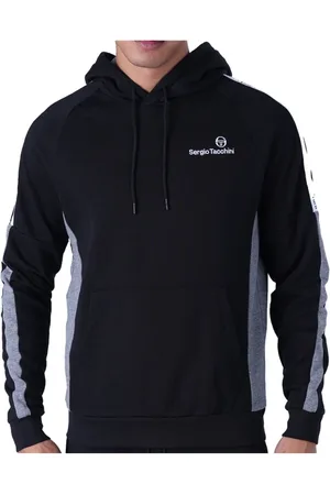Sergio Tacchini Sweatshirts & Hoodies, Herr, L, Polyester, Logo Band Hoodie - Svart