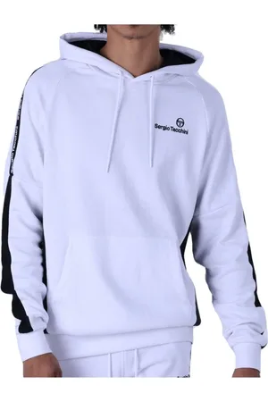 Sergio Tacchini Sweatshirts & Hoodies, Herr, M, Polyester, Logo Band Hoodie - Vit