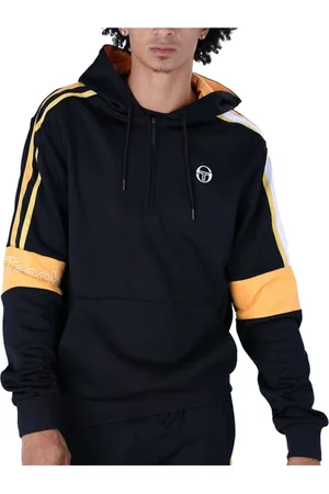 Sergio Tacchini Sweatshirts & Hoodies, Herr, M, Bomull, Logo Cross Hoodie - Svart