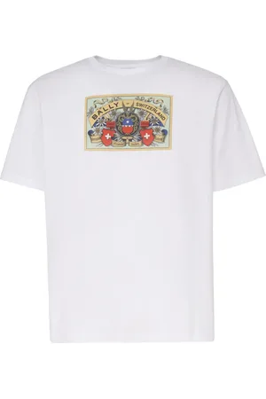 Bally Topp, Herr, M, Bomull, Vit T-shirt och Polo Kollektion