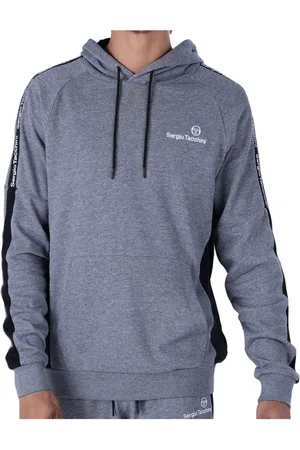Sergio Tacchini Sweatshirts & Hoodies, Herr, S, Polyester, Logo Band Hoodie - Grå