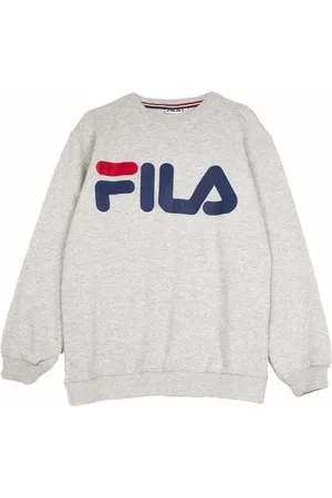 Fila Sweatshirts & Hoodies, Herr, M, Klassiskt Logo Crewneck Sweatshirt Ljusgrå