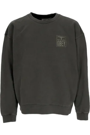 Obey Sweatshirts & Hoodies, Herr, S, Bomull, Pigment Eyes Icon Crewneck Sweatshirt
