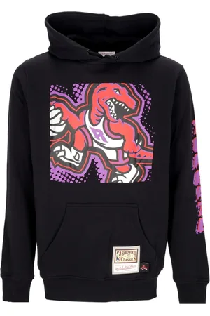 Mitchell & Ness Sweatshirts & Hoodies, Herr, M, Bomull, Toronto Raptors NBA Hoodie Svart