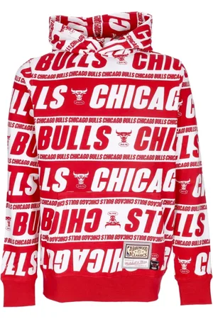 Mitchell & Ness Sweatshirts & Hoodies, Herr, M, Bomull, Chicago Bulls Hoodie Hardwood Classics