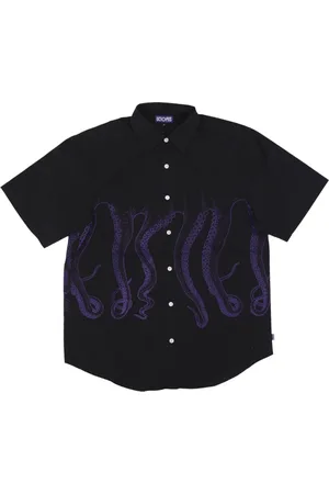Octopus Skjorta, Herr, S, Bomull, Tentakeltryck Kortärmad Skjorta