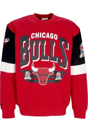 Mitchell & Ness Sweatshirts & Hoodies, Herr, M, Bomull, Chicago Bulls Crewneck Sweatshirt