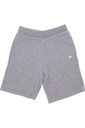 New Era Shorts, Herr, S, Bomull, Essential Heather Grey/White Tracksuit Shorts