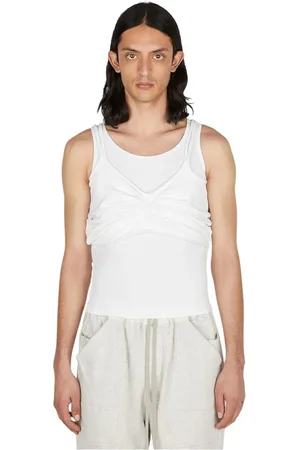 Mainline:RUS/Fr.CA/DE Topp, Herr, XS, Bomull, Draped Tank Top