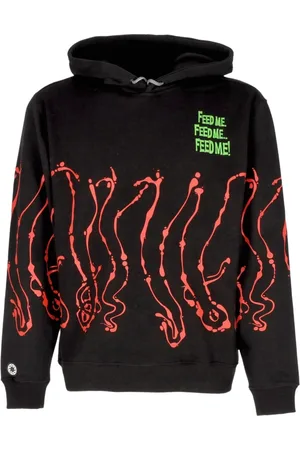 Octopus Sweatshirts & Hoodies, Herr, XS, Bomull, Svart Dripper Hoodie Långärmad