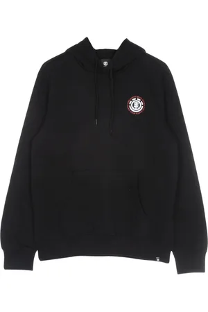 Element Sweatshirts & Hoodies, Herr, S, Bomull, Seal Hoodie Svart