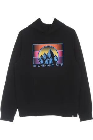 Element Sweatshirts & Hoodies, Herr, XS, Bomull, Huvtröja Palazzo Hood Flint Svart