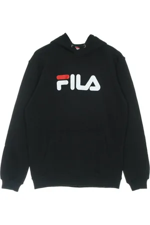 Fila Sweatshirts & Hoodies, Herr, L, Bomull, Svart Lättvikts Huva Tröja