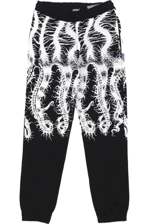 Octopus Byxor, Herr, XS, Bomull, Svarta Fleece Träningsbyxor
