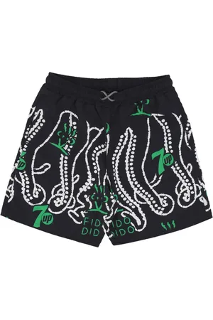 Octopus Badkläder, Herr, S, Läder, Splashed Boardshort Simshorts Svart