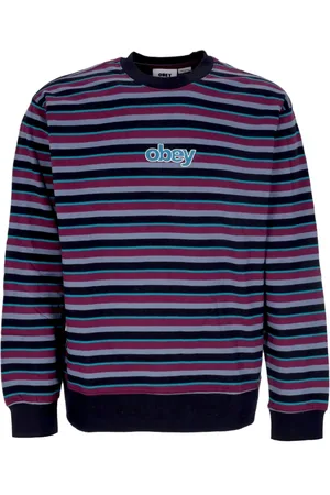 Obey Sweatshirts & Hoodies, Herr, S, Bomull, Specialty Fleece Crewneck Sweatshirt Svart