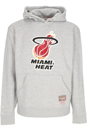 Mitchell & Ness Sweatshirts & Hoodies, Herr, S, Bomull, Miami Heat Logo Hoodie