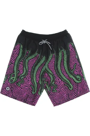 Octopus Shorts, Herr, S, Läder, Boardshorts Svart