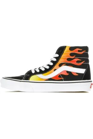 Vans Skor, Herr, 38 1/2 EU, Mocka, Flame Print High Top Sneaker