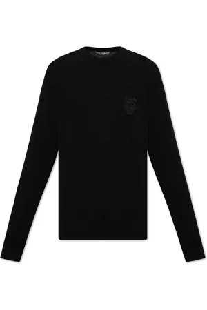 Dolce & Gabbana Stickade tröjor & koftor, Herr, S, Tröja med logotyp