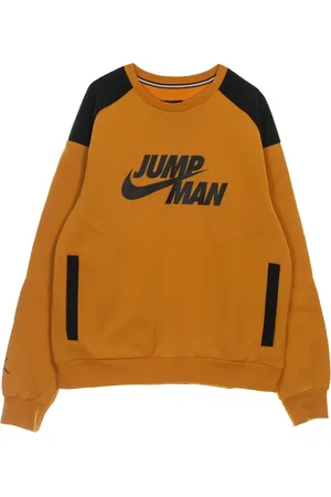 Jordan Sweatshirts & Hoodies, Herr, L, Bomull, Crewneck Sweatshirt med Ribbade Detaljer