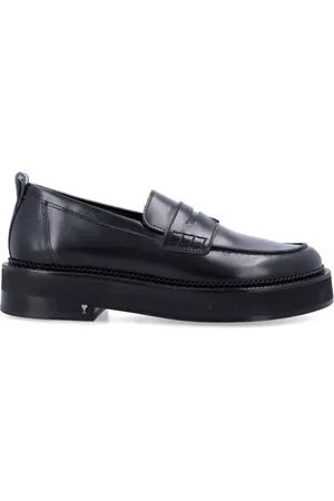 Ami Skor, Herr, 42 EU, Läder, Svarta Chunky Loafers Stängda Skor