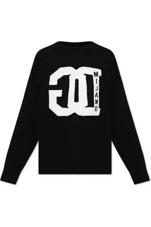 Dolce & Gabbana Stickade tröjor & koftor, Herr, M, Tröja med broderad logotyp