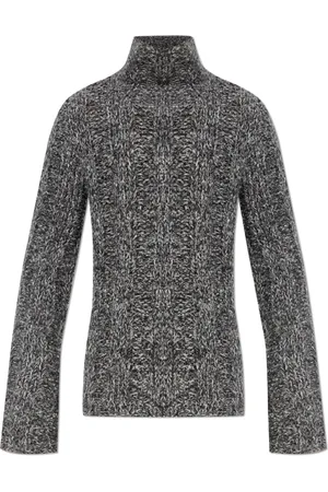 Dolce & Gabbana Stickade tröjor & koftor, Herr, S, Bomull, Flätad turtleneck