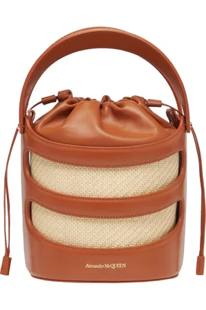 Alexander McQueen Väska, Dam, ONE Size, Läder, Rise Bucket Bag i Brun