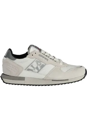 Napapijri Skor, Herr, 42 EU, Läder, Vita Sneakers med Kontrasterande Accenter