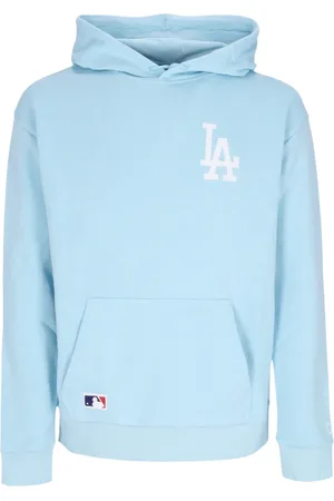 New Era Sweatshirts & Hoodies, Herr, L, Bomull, Dodgers Lättvikts Hoodie Blå/Vit